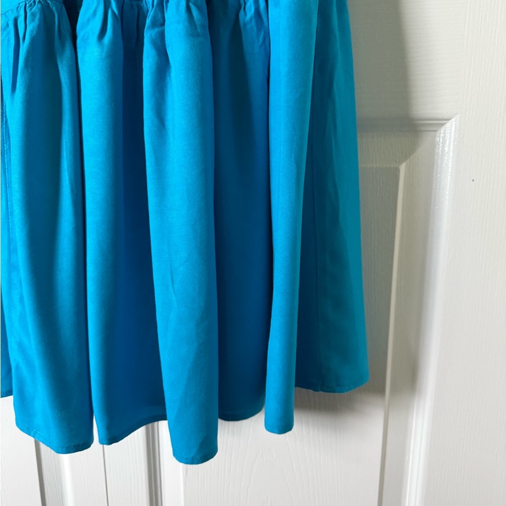 Elegant OSO Casuals Women's Teal Sleeveless Maxi Dress - Picture 4 of 7